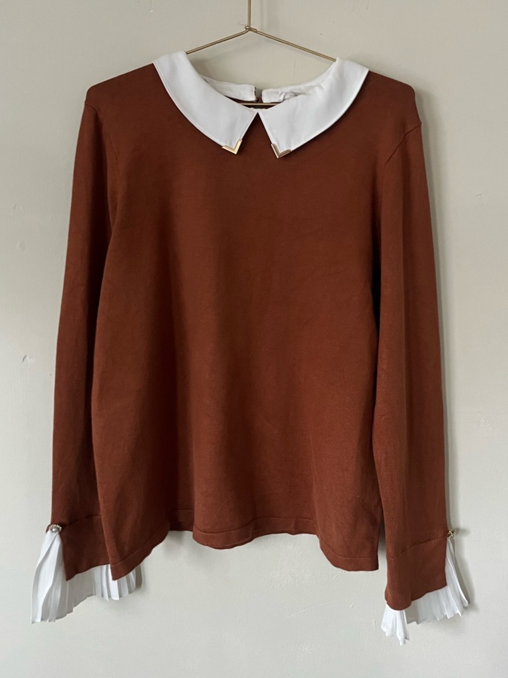 RIO & RIAN rust formal office casual blouse size XL - Picture 1 of 7